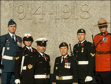 Les sentinelles du Monument commémoratif de guerre du Canada, 2007