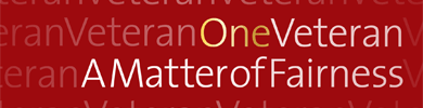 2011-2012 Annual Report Banner Image – One Veteran, A Matter of Fairness